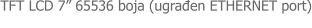 TFT LCD 7� 65536 boja (ugrađen ETHERNET port)